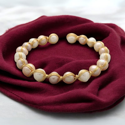 "Amolak Pearl Bracelet - JPSEP-24-261 - Click here to View more details about this Product
